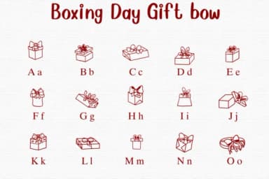 Boxing Day Gift Bow by Nongyao — Dingbats Font — thumbnail 2