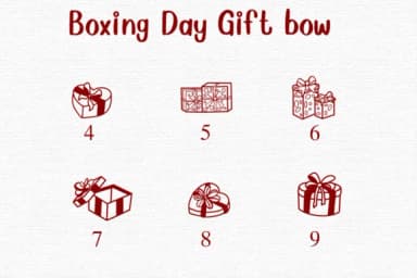 Boxing Day Gift Bow by Nongyao — Dingbats Font — thumbnail 4