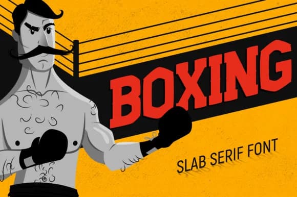 Boxing by Corgi Astronaut — Slab Serif Font
