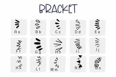 Bracket by Sirinart — Dingbats Font — thumbnail 2