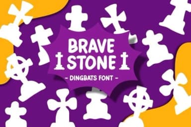 Brave Stone by Pian45 — Dingbats Font — thumbnail 1