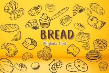 Bread by Nongyao — Dingbats Font — thumbnail 1