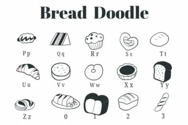 Bread Doodle by Suphitchaya — Dingbats Font — thumbnail 3