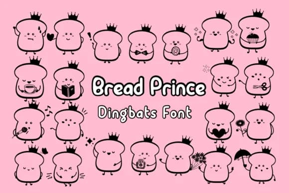 Bread Prince by Nun Sukhwan — Dingbats Font