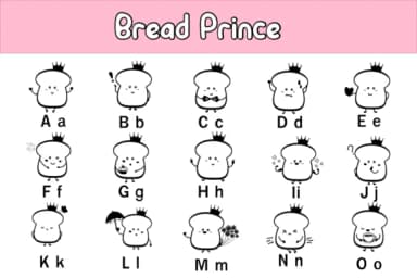 Bread Prince by Nun Sukhwan — Dingbats Font — thumbnail 2