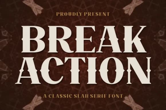 Break Action by Arnika Studio — Slab Serif Font