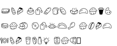 Breakfast by YandiDesigns — Dingbats Font — thumbnail 6