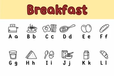 Breakfast by Chonada — Dingbats Font — thumbnail 2