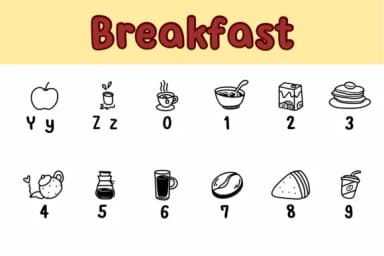 Breakfast by Chonada — Dingbats Font — thumbnail 4