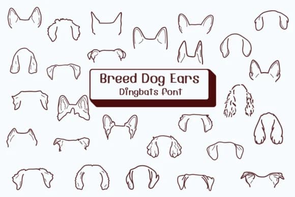 Breed Dog Ears by Ketsarin — Dingbats Font