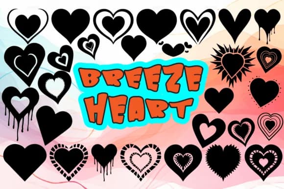 Breeze Heart by MOMAT THIRTYONE — Dingbats Font