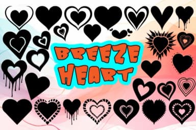 Breeze Heart by MOMAT THIRTYONE — Dingbats Font — thumbnail 1