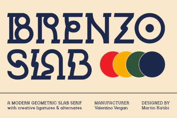 Brenzo Slab by valentinovergan — Slab Serif Font