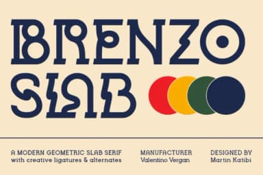 Brenzo Slab by valentinovergan — Slab Serif Font — thumbnail 1