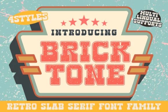 Bricktone by Brown Cupple Fonts — Slab Serif Font