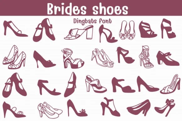 Brides Shoes by Sontaya — Dingbats Font