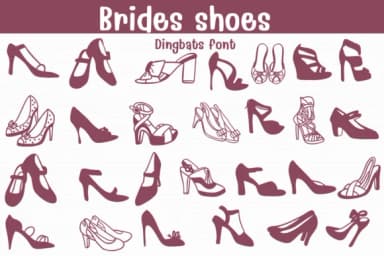 Brides Shoes by Sontaya — Dingbats Font — thumbnail 1