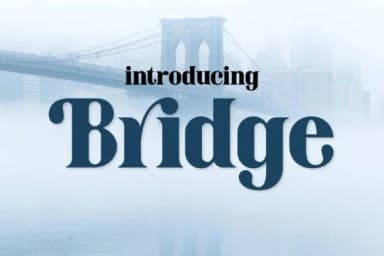 Bridge by Fox7 — Slab Serif Font — thumbnail 1