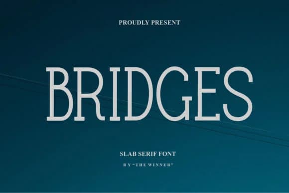 Bridges by The1stWinner — Slab Serif Font