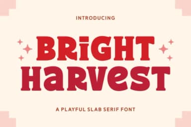 Bright Harvest by Arnika Studio — Slab Serif Font — thumbnail 1