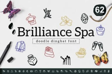 Brilliance Spa by YandiDesigns — Dingbats Font — thumbnail 1