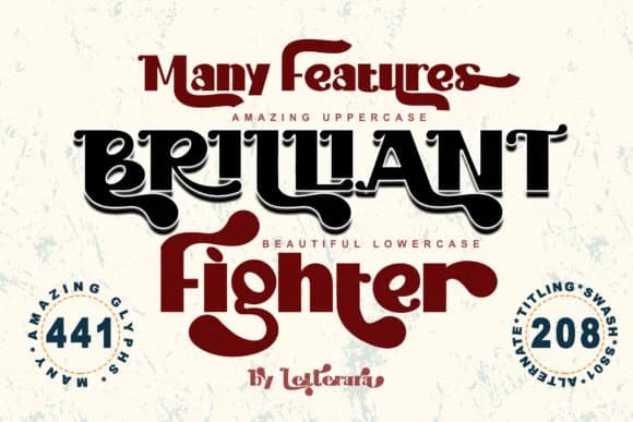 Brilliant Fighter by thomasaradea — Slab Serif Font