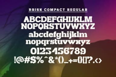 Brisk Compact by gatype — Slab Serif Font — thumbnail 7