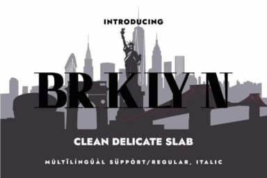 Brklyn by Minimalistartstudio — Slab Serif Font — thumbnail 1
