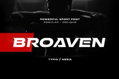 Broaven by Typia Nesia — Slab Serif Font — thumbnail 1