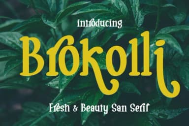 Brokolli by Supersemar Letter — Slab Serif Font — thumbnail 1
