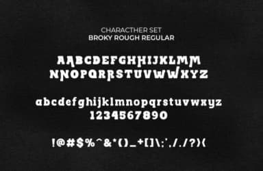 Broky Rough by Storic — Slab Serif Font — thumbnail 3