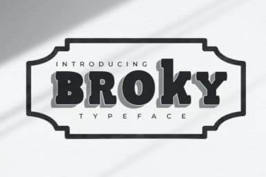 Broky by Storic — Slab Serif Font — thumbnail 1