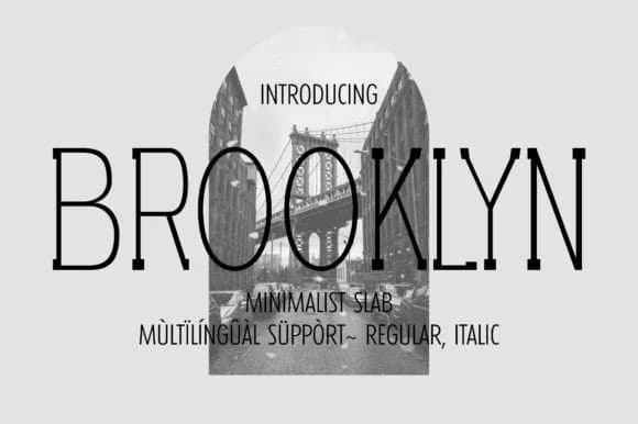 Brooklyn by Minimalistartstudio — Slab Serif Font
