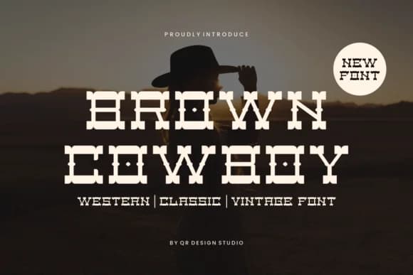 Brown Cowboy by qrdesignstd — Slab Serif Font