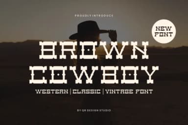 Brown Cowboy by qrdesignstd — Slab Serif Font — thumbnail 1