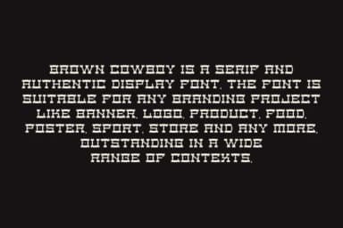 Brown Cowboy by qrdesignstd — Slab Serif Font — thumbnail 5