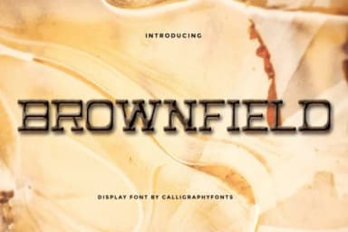 Brownfield by CalligraphyFonts — Slab Serif Font — thumbnail 1