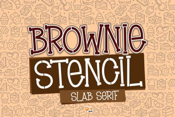 Brownie Stencil by dmletter31 — Slab Serif Font