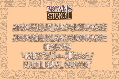 Brownie Stencil by dmletter31 — Slab Serif Font — thumbnail 5
