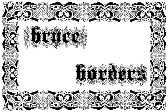 Bruce Borders by Intellecta Design — Dingbats Font