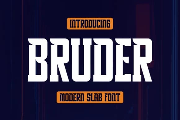 Bruder by lelevien — Slab Serif Font