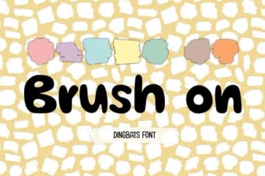 Brush on by DREAMs Soul G. — Dingbats Font — thumbnail 1