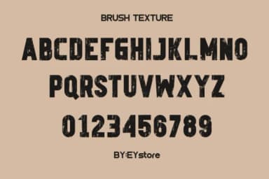 Brush Texture by Eystore — Slab Serif Font — thumbnail 6