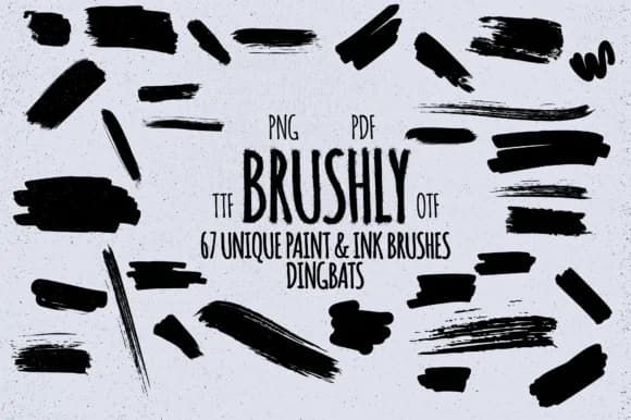 Brushly by Minimalistartstudio — Dingbats Font
