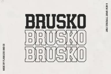 Brusko by Flawless And Co — Slab Serif Font — thumbnail 4