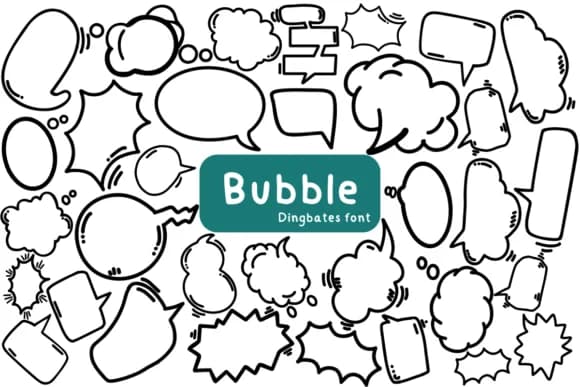Bubble by Chonada — Dingbats Font