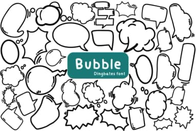 Bubble by Chonada — Dingbats Font — thumbnail 1
