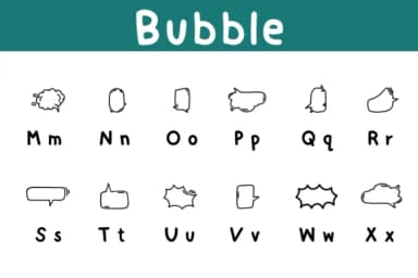 Bubble by Chonada — Dingbats Font — thumbnail 3