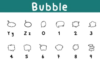 Bubble by Chonada — Dingbats Font — thumbnail 4