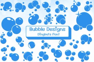 Bubble Designs by Ketsarin — Dingbats Font — thumbnail 1